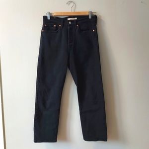 Levi Wedgie Straight Jeans Black